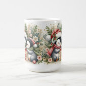 Christmas Penguins 5 コーヒーマグカップ (中央)
