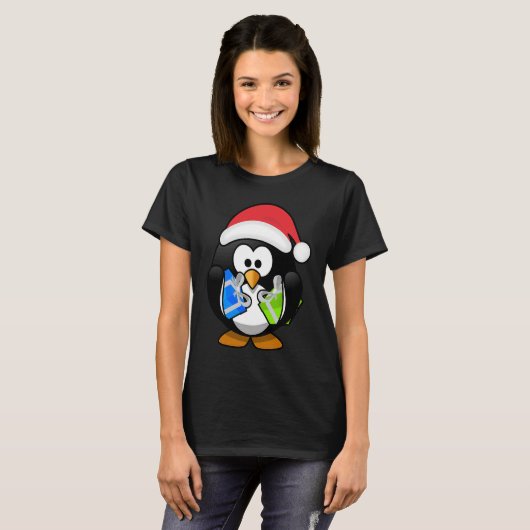 Christmas Penguins Live Lights for the Holiday Squ Tシャツ (正面フル)