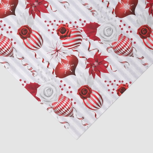 Christmas Peppermint | Candy Cane Ornament Floral 薄葉紙 (詳細)