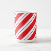 Christmas Peppermint Candy Stripes コーヒーマグカップ (中央)