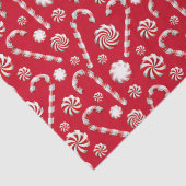 Christmas Peppermint | Candy Swirl Holiday Pattern 薄葉紙 (詳細)