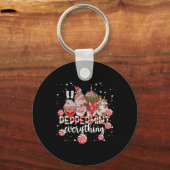Christmas Peppermint Everything Coffee Chocolate M キーホルダー (正面)