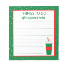 Christmas Peppermint Mocha Coffee To Do List