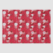 Christmas Peppermint | Ornament Floral Ribbon 薄葉紙 (正面)