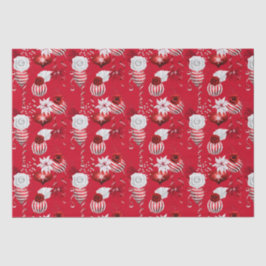 Christmas Peppermint | Ornament Floral Ribbon 薄葉紙