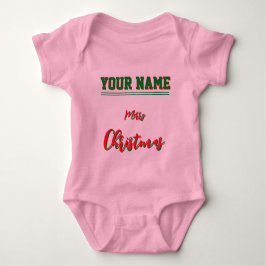  Christmas personalized Baby Jersey Bodysuit color ベビーボディスーツ