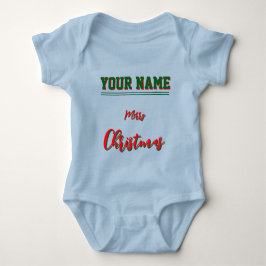  Christmas personalized Baby Jersey Bodysuit color ベビーボディスーツ
