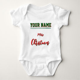  Christmas personalized Baby Jersey Bodysuit color ベビーボディスーツ