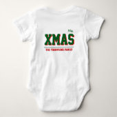 Christmas personalized Baby Jersey Bodysuit color ベビーボディスーツ (裏面)