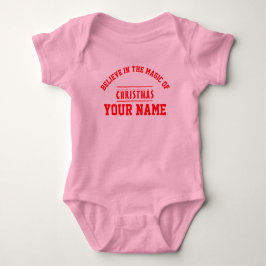  Christmas personalized Baby Jersey Bodysuit color ベビーボディスーツ