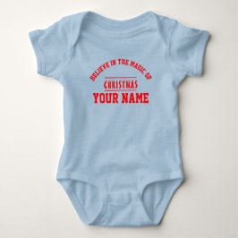  Christmas personalized Baby Jersey Bodysuit color ベビーボディスーツ