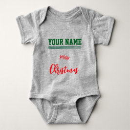  Christmas personalized Baby Jersey Bodysuit color ベビーボディスーツ