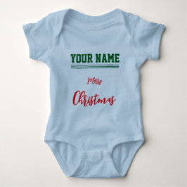  Christmas personalized Baby Jersey Bodysuit color ベビーボディスーツ