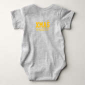 Christmas personalized Baby Jersey Bodysuit color ベビーボディスーツ (裏面)