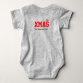  Christmas personalized Baby Jersey Bodysuit color ベビーボディスーツ (裏面)