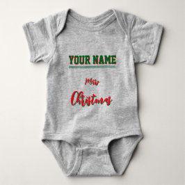  Christmas personalized Baby Jersey Bodysuit color ベビーボディスーツ