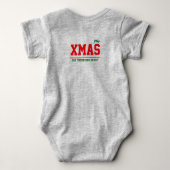  Christmas personalized Baby Jersey Bodysuit color ベビーボディスーツ (裏面)
