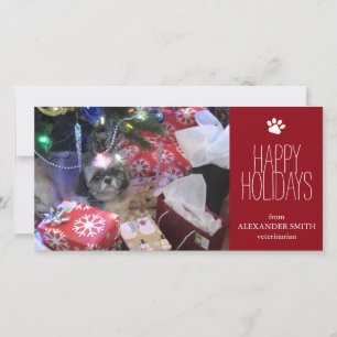 Christmas Pet 8" x 4"フォトカード シーズンカード