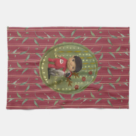 Christmas Pet Friend キッチンタオル