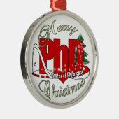 CHRISTMAS PhDoctor of Philosophy Metalオーナメント メタルオーナメント (右)