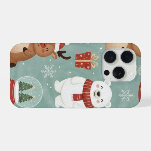 Christmas Phone Case iPhoneケース (裏面横)