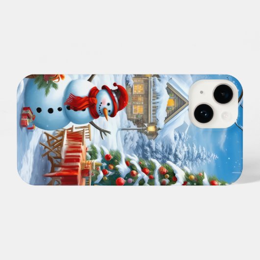 Christmas phone case iPhoneケース (裏面横)