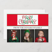 Christmas Photo Cards サンキューカード (正面/裏面)