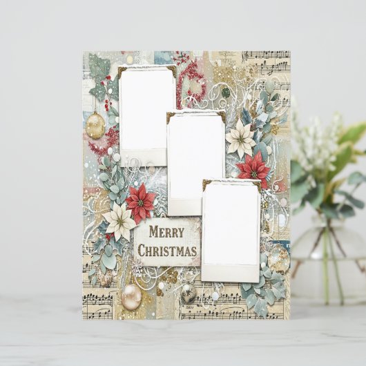 Christmas photo frame craft paper (スタンド正面)