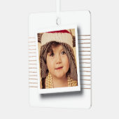 Christmas Photo Frame DIY Template メタルオーナメント (正面左)