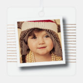 Christmas Photo Frame DIY Template メタルオーナメント (正面)