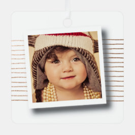 Christmas Photo Frame DIY Template メタルオーナメント