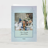 Christmas Photo Greeting Card for Mom and Dad カード (裏面)