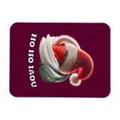 Christmas Photo Magnet Strawberry Cream NZ Fern  マグネット (横)