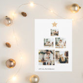 Christmas Photo Tree | Gold Star | Happy Holiday