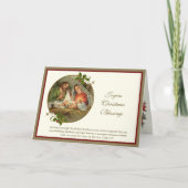 Christmas Photos Religious Jesus Mary Joseph  シーズンカード (正面)