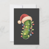 Christmas Pickle Pickle In Xmas Light Pickle カード (正面)