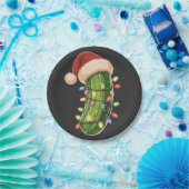 Christmas Pickle Pickle In Xmas Light Pickle ペーパープレート (パーティー)