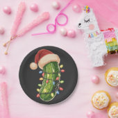 Christmas Pickle Pickle In Xmas Light Pickle ペーパープレート (パーティー)