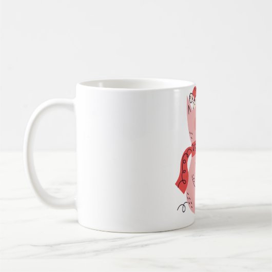 Christmas pig コーヒーマグカップ (左)