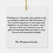 Christmas Pig Ornament セラミックオーナメント (裏面)