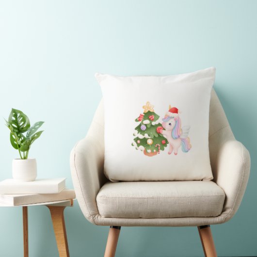 Christmas Pillow – Festive Holiday  クッション (椅子)