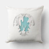 Christmas Pillow – Frosty Holiday Decor クッション (正面)