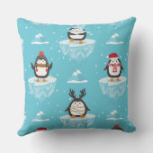 Christmas Pillow with Iceberg Pattern クッション (裏面)
