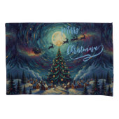 Christmas Pillowcase Standard 20x30 Starry Night 枕カバー (正面)