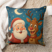 Christmas Pillows - Santa & Reindeer - Home Decor  クッション (ブランケット)