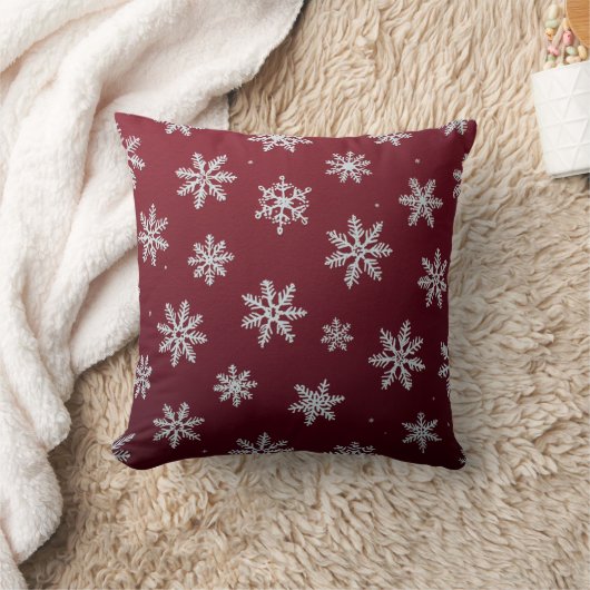 Christmas pillows with snowflakes クッション (ブランケット)