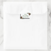 Christmas Pine Cones w/Tag ラウンドシール (バッグ)