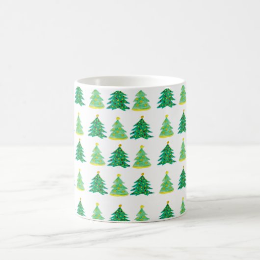 Christmas Pine Pattern コーヒーマグカップ (中央)