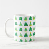 Christmas Pine Pattern コーヒーマグカップ (左)