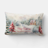 Christmas Pine Trees ランバークッション (裏面)